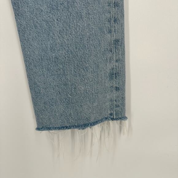 AGOLDE Criss Cross Straight Jeans in Dimension Size 26 Organic Cotton Raw Hem - Picture 7 of 14